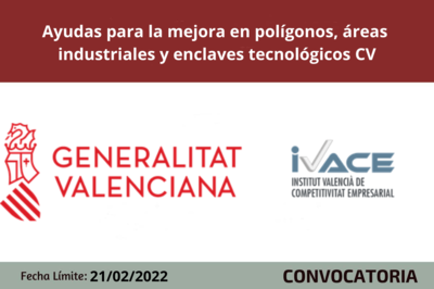 Bases de la convocatoria ayudas modernizaci�n y dotaci�n de infraestructuras y servicios en pol�gonos y �reas industriales