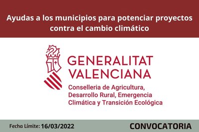 Ayudas municipios contra el cambio climático