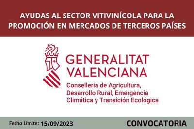 Ayudas sector vitivinícola CV 2023