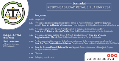 Programa Jornada Responsabilidad penal en la empresa