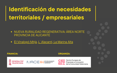 Nueva ruralidad regenerativa: Área norte provincia de Alicante