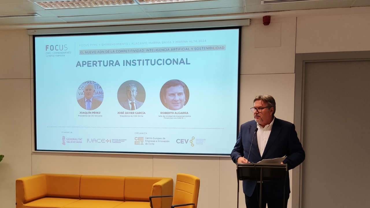 Roberto Algarra, responsable del asesoramiento financiero y proyectos europeos de IVACE+i