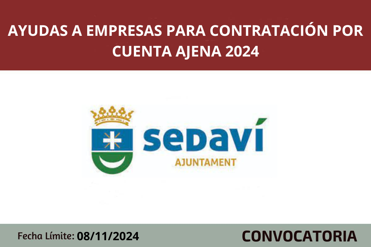 Ayudas contratación por cuenta ajena Sedaví 2024