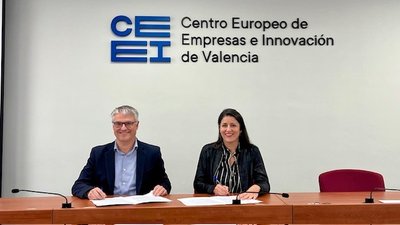 CEEI Valencia firma convenio con la Fundacin ValgrAI 