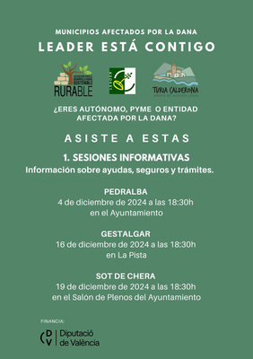 Acompañamiento gratuito para autónomos y pymes rurales afectados por la DANA en Gestalgar