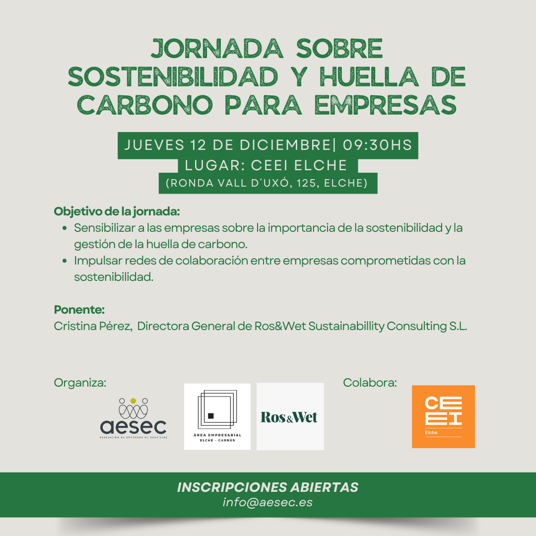 Jornada sobre sostenibilidad y huella de carbono para empresas