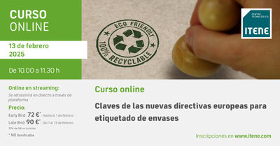 Curso online: Claves de las nuevas directivas europeas para etiquetado de envases