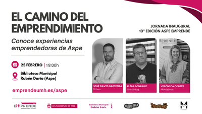 Jornada inaugural 10 edicin Aspe Emprende | El camino del emprendimiento"