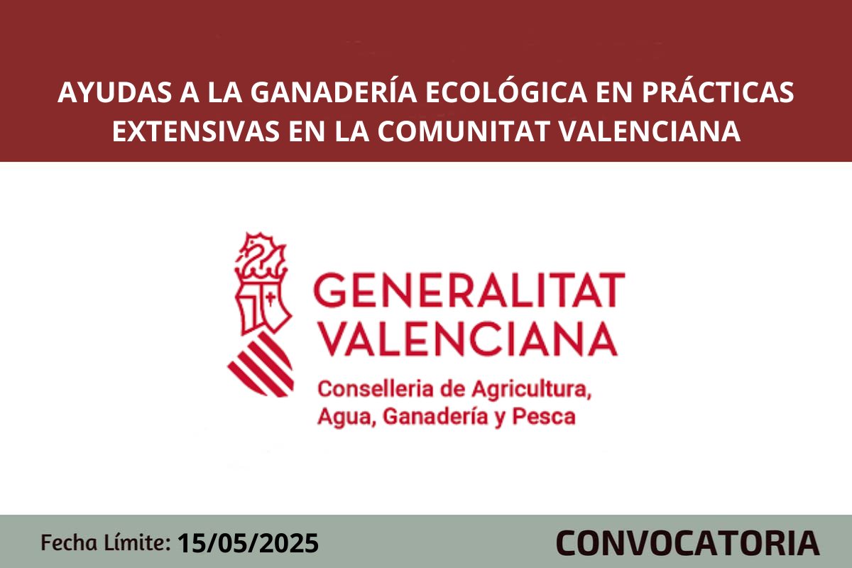 Ayudas a la ganader�a ecol�gica en pr�cticas extensivas en la Comunitat Valenciana