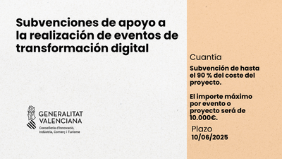Subvenciones de apoyo a la realización de eventos de transformación digital