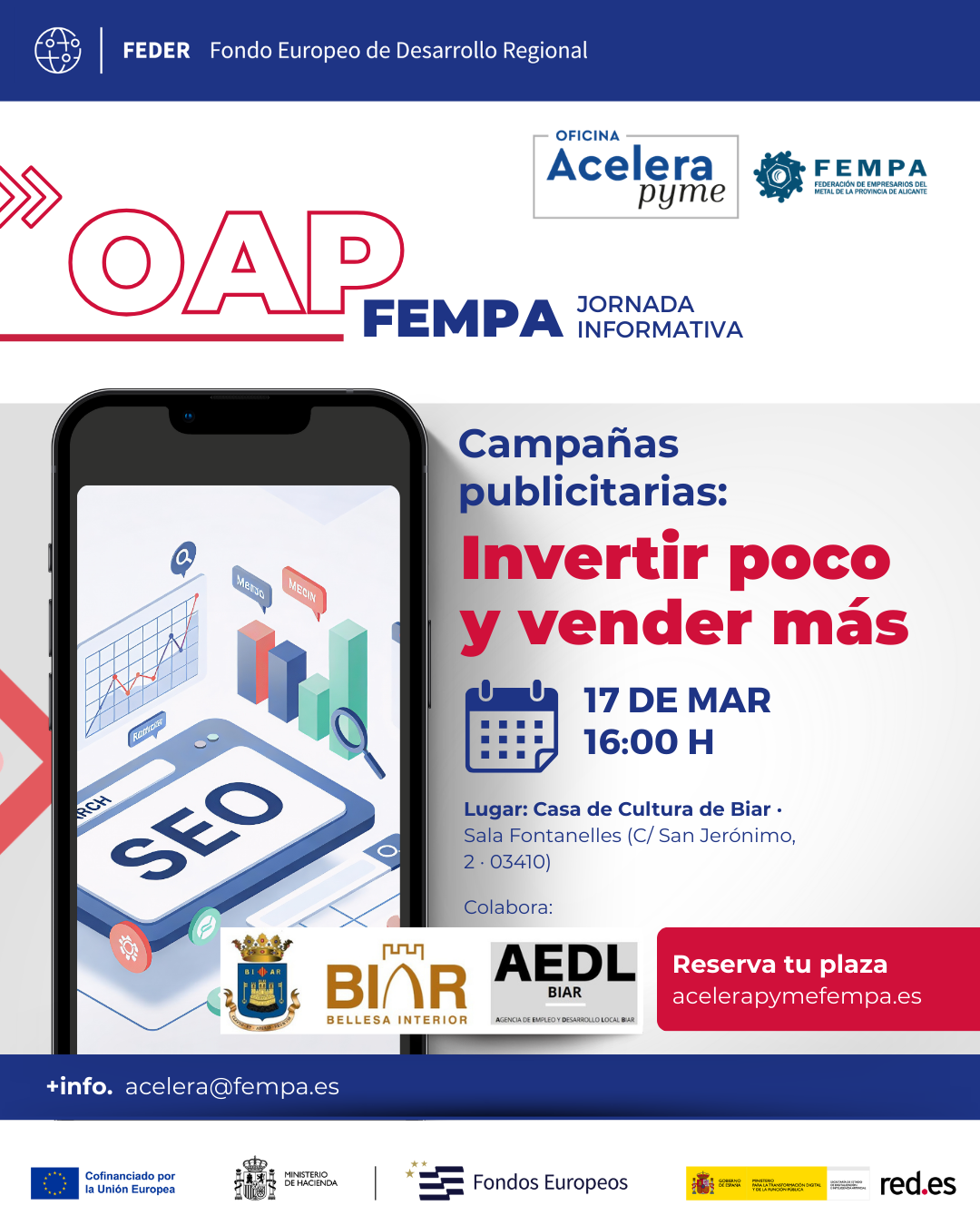 Invertir poco y vender más
