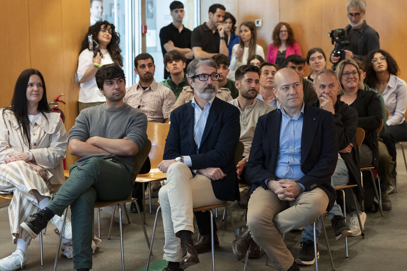 Justo Vellón y Eloy Sentana, en el Demo Day de EmprendeTech FP