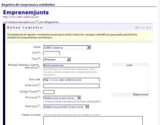 proceso registro empresa entidad