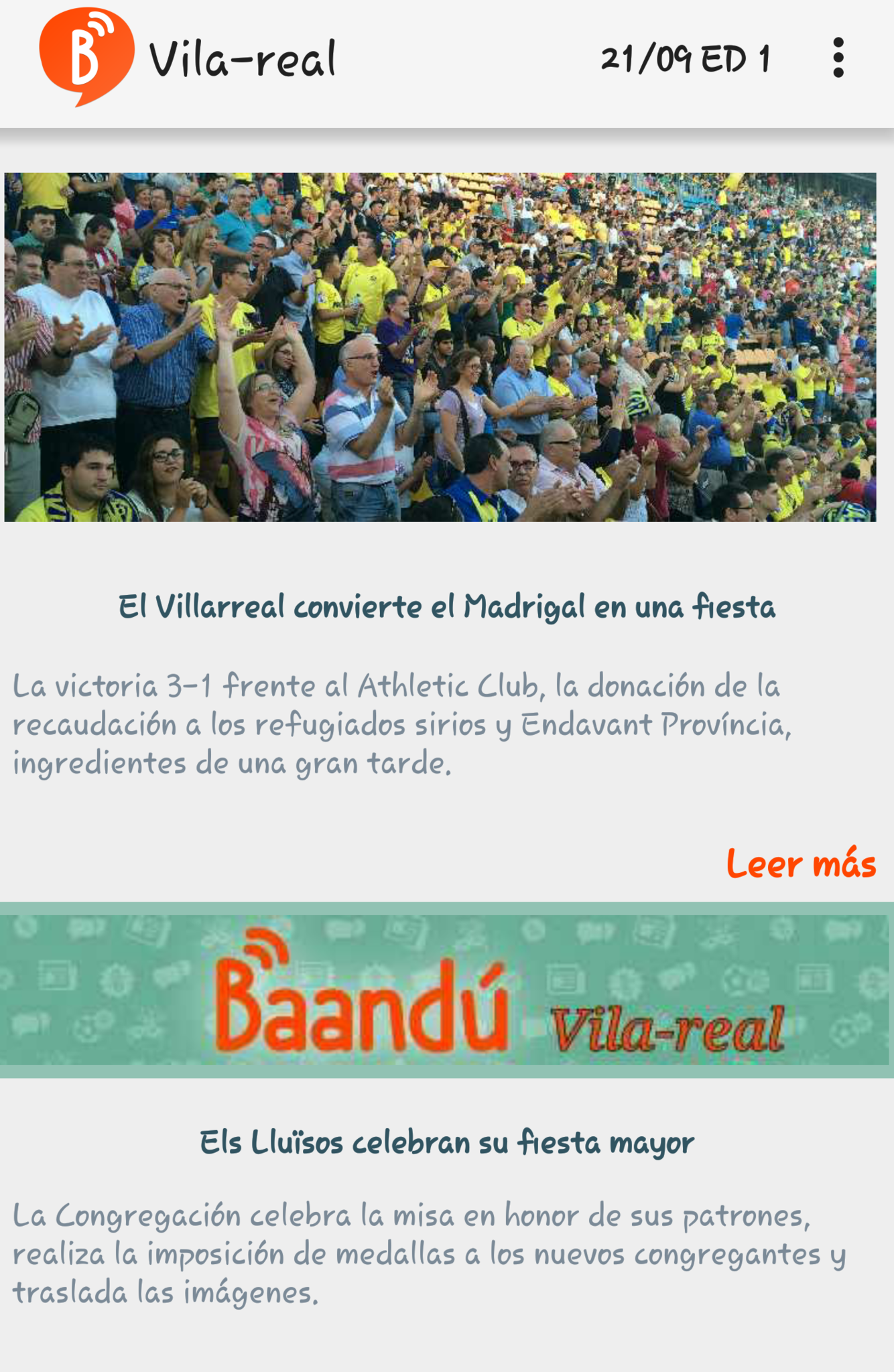 Baand� llega a Vila-real y ya publica en 6 localidades