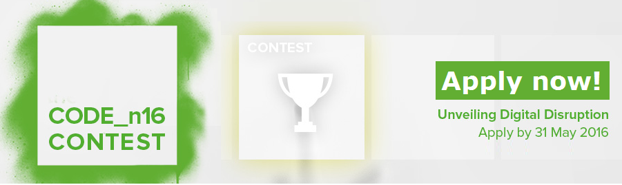 The CODE_n16 startup competition is now open for applications![;;;][;;;]