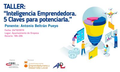 Taller: Inteligencia Emprendedora. 5 Claves para potenciarla.