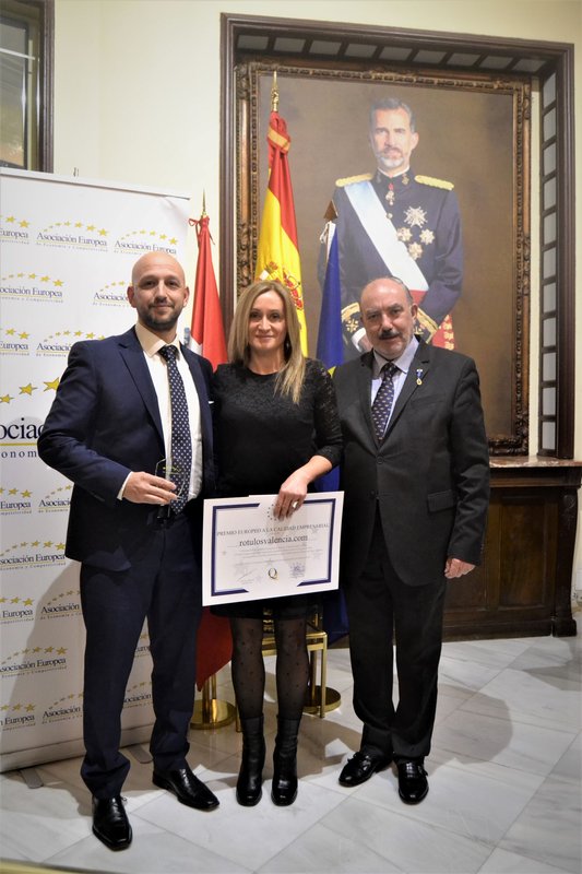 Rotulosvalencia.com recibe Premio Europeo Calidad Empresarial